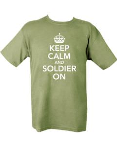 Keep Calm and Soldier On T-Shirt (click for enlarged image)